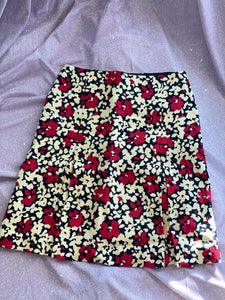MOSCHINO ✼ Floral Linen Mini Skirt