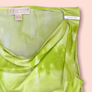 Michael Kors lime green watercolor tank