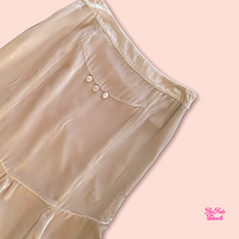 Load image into Gallery viewer, Marc Jacobs blush pink embellished velvet skirt

