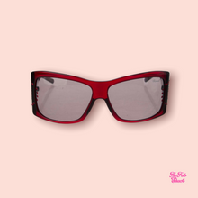 Load image into Gallery viewer, Chopard Swarovski red sunglasses
