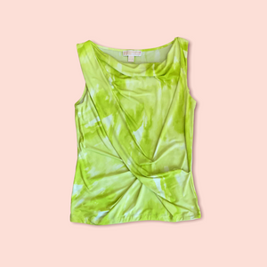 Michael Kors lime green watercolor tank