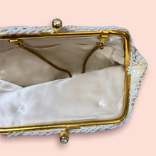 Load image into Gallery viewer, Iridescent Pearl Beaded vintage Mini Bag/Clutch

