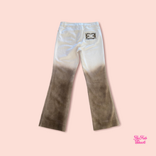 Load image into Gallery viewer, Escada beige with shimmer brown ombre jeans
