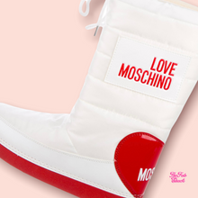 Load image into Gallery viewer, Love Moschino red heart moon boots
