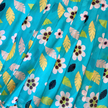 Load image into Gallery viewer, Moschino brand new with tags 100% silk aqua floral skirt
