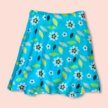 Load image into Gallery viewer, Moschino (100%) silk aqua floral skirt
