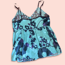 Load image into Gallery viewer, Marc Jacobs (100% silk) blue blossom cami top
